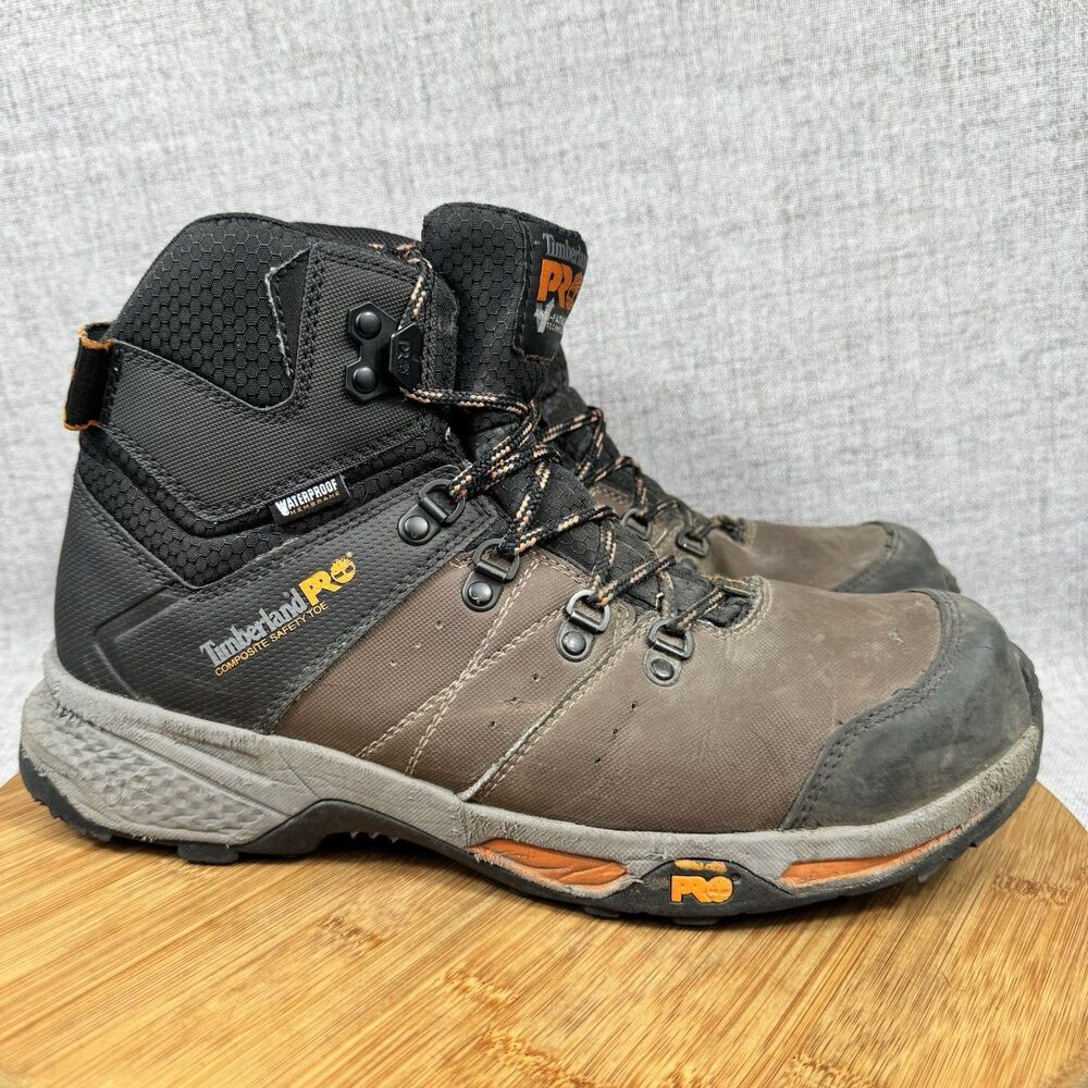 Timberland Pro Boots Men's Size 9 M Switchback Waterproof Leather Work